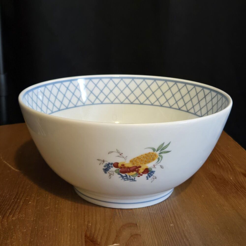 Large Vista Alegre Vitet By Vinot Serving Bowl, Portugal, Fine Porcelain, Rare